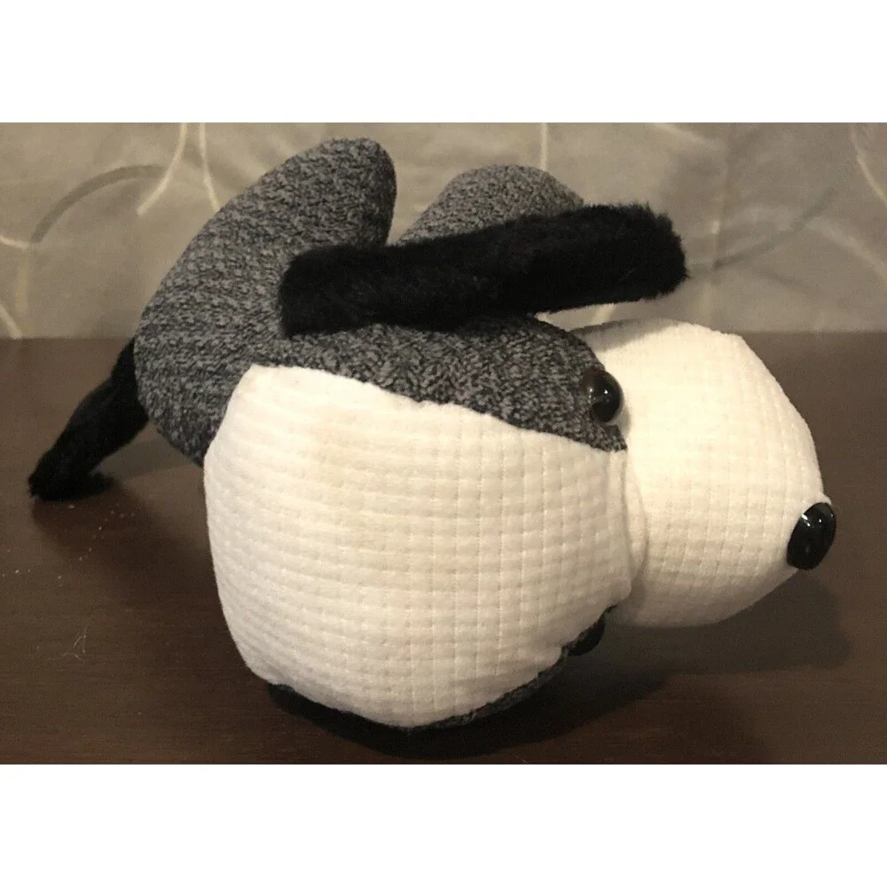 Tony Toy Puli International Dog Plush Gray White Textured Puppy Stuffed Animal 7